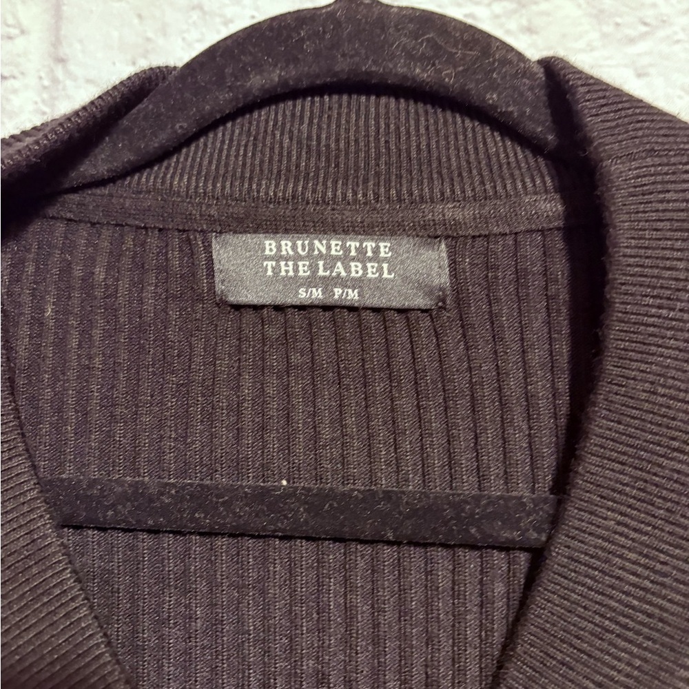 Brunette the Label Ribbed Cardigan S/M - Picture 10 of 11